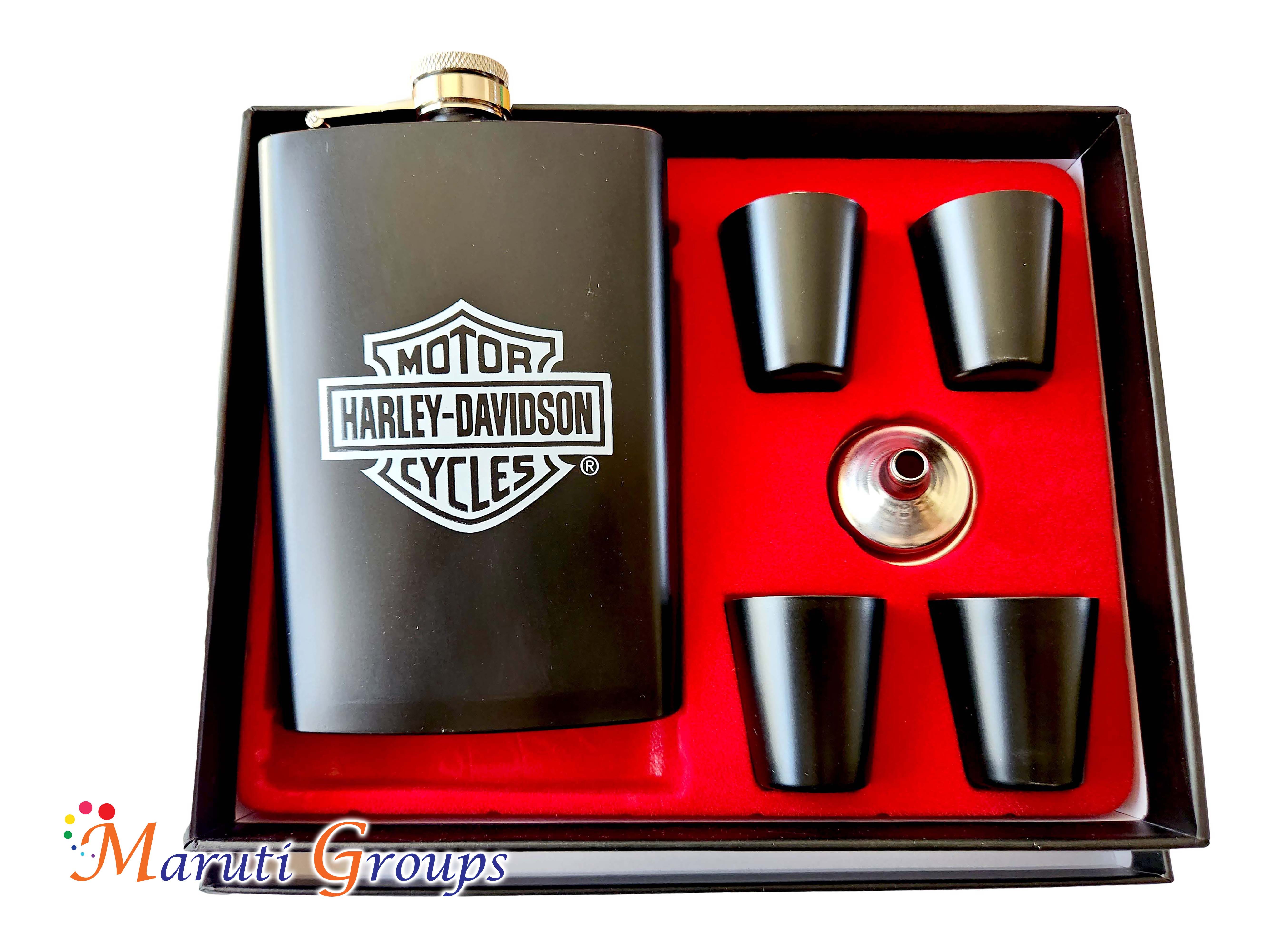 Harley davidson flask set hotsell